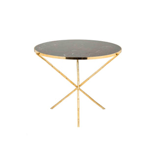 Bamboo brass side table - ilbronzetto