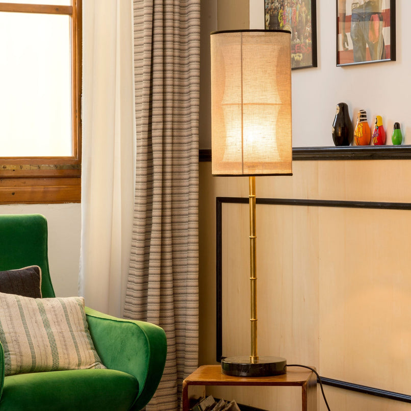 Bamboo brass table light - ilbronzetto