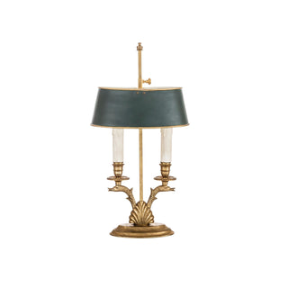 Brass dolphins bouilotte adjustable lampshade with two lights - ilbronzetto
