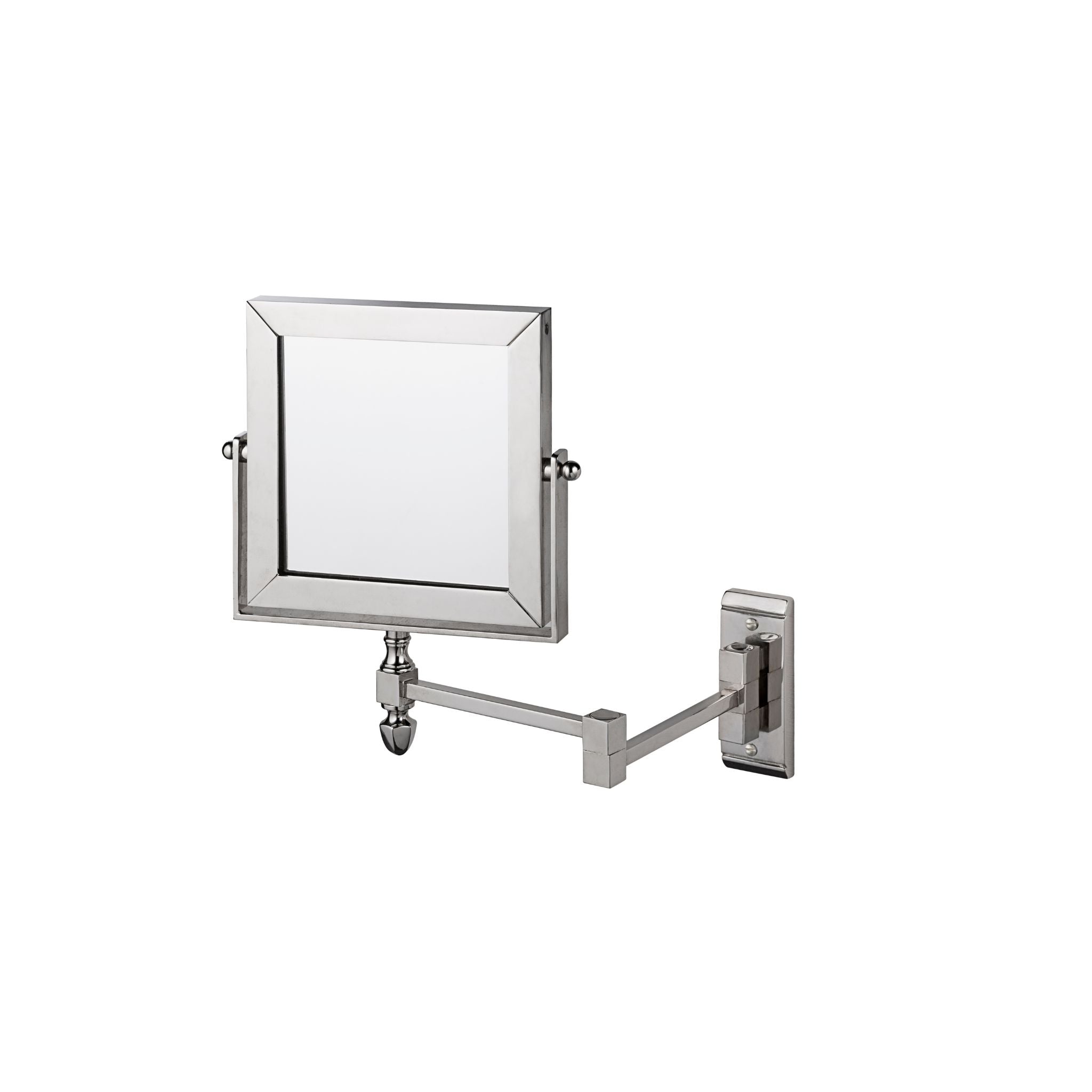 Brass dual side adjustable mirror with jointed arms - ilbronzetto