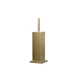 Brass square toilet brush holder - ilbronzetto