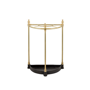 Brass umbrella stand with marble base - ilbronzetto