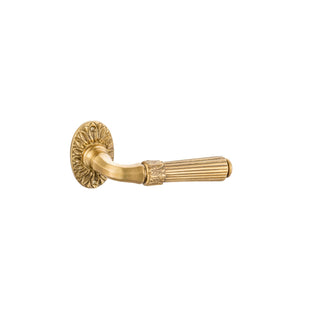 Brera brass decorated door handle - ilbronzetto