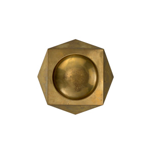 Brucaliffo brass geometrical shaped ashtray - ilbronzetto