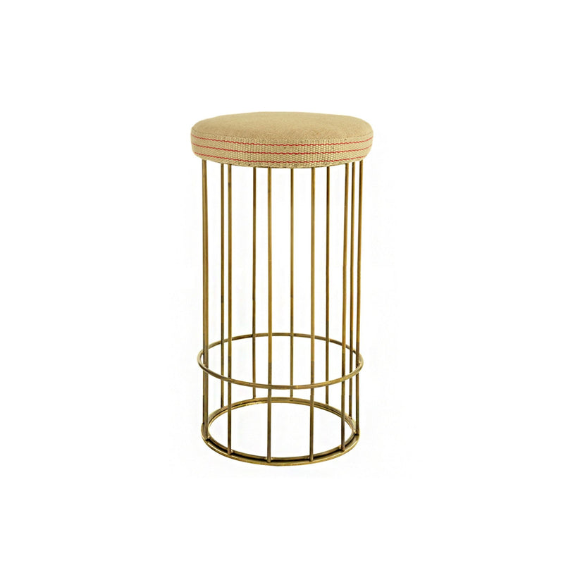 Cage brass bar stool - ilbronzetto
