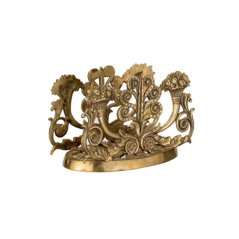 Carriage napkin brass holder - ilbronzetto