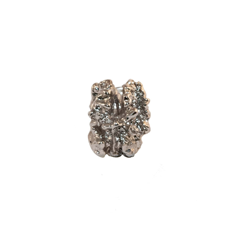 Chalet brass walnut knob - ilbronzetto