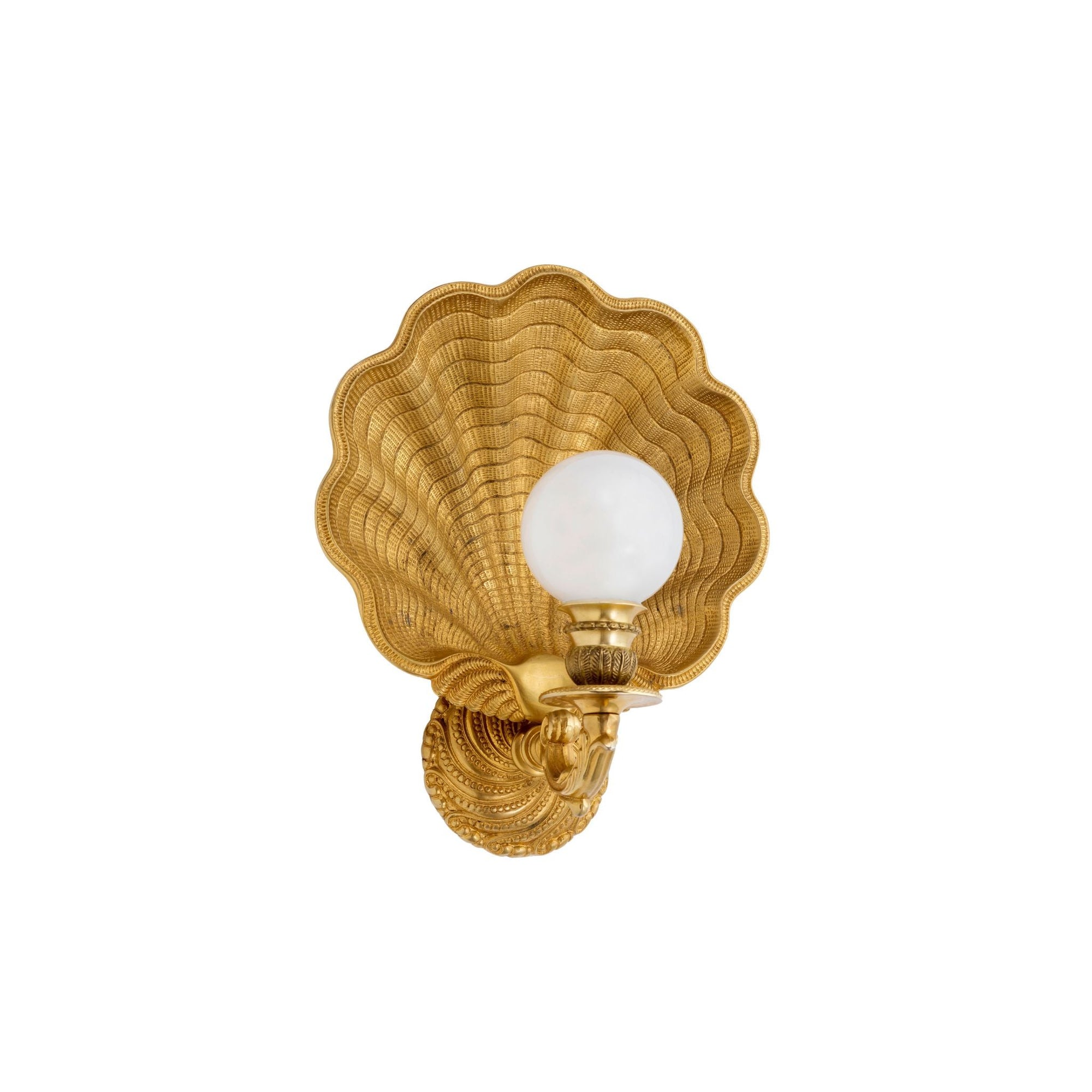 Classic bronze seashell wall light – Bronzetto