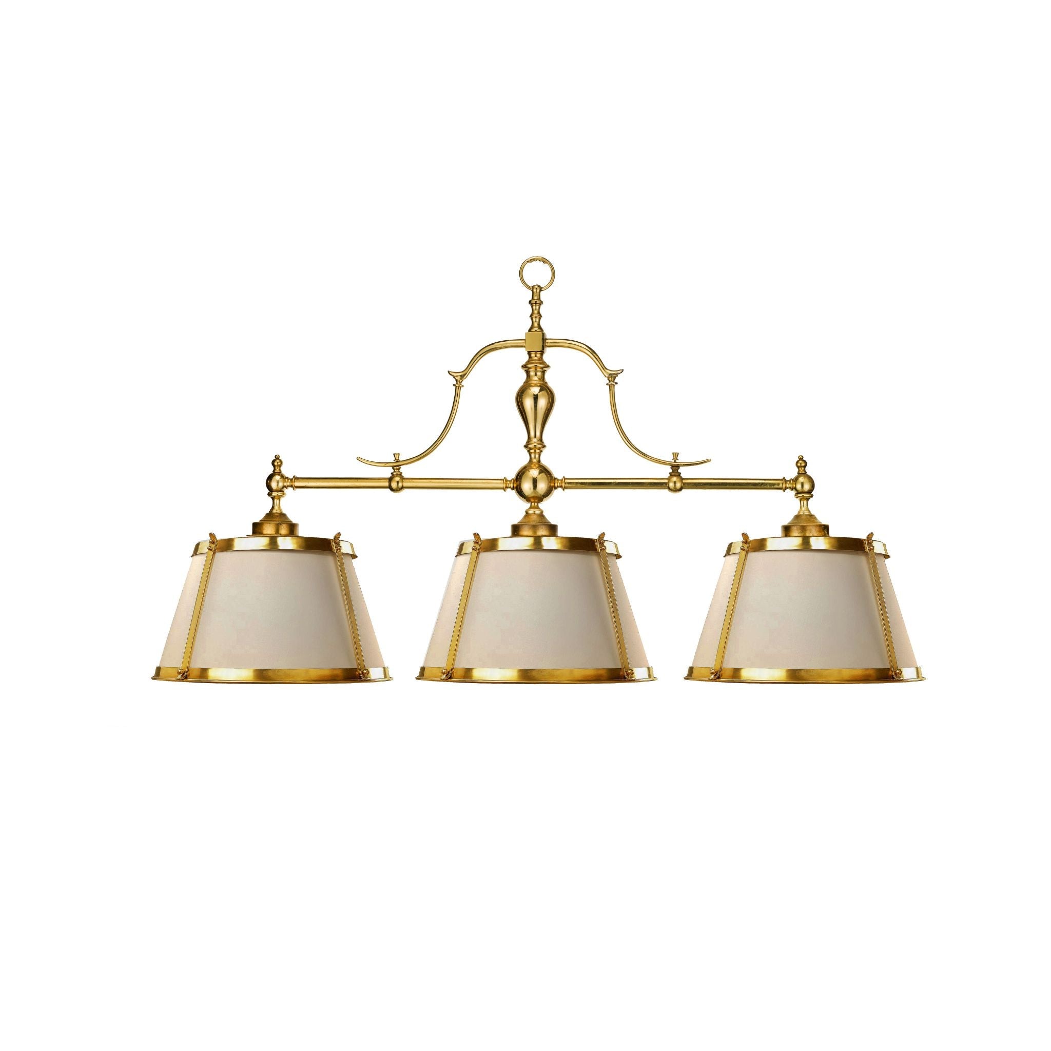 Classic bronze three lights biliard chandelier - ilbronzetto