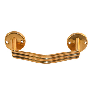 Contemporanea brass angled shaped knob - ilbronzetto