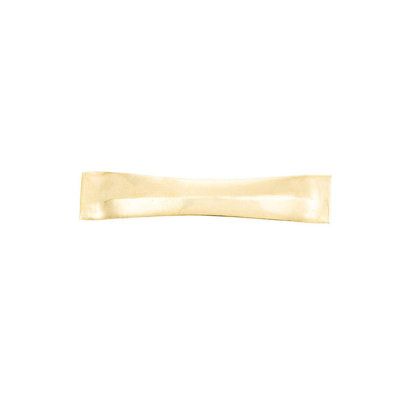 Contemporanea brass curved knob - ilbronzetto