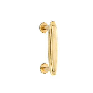 Contemporanea brass elongated oval knob - ilbronzetto