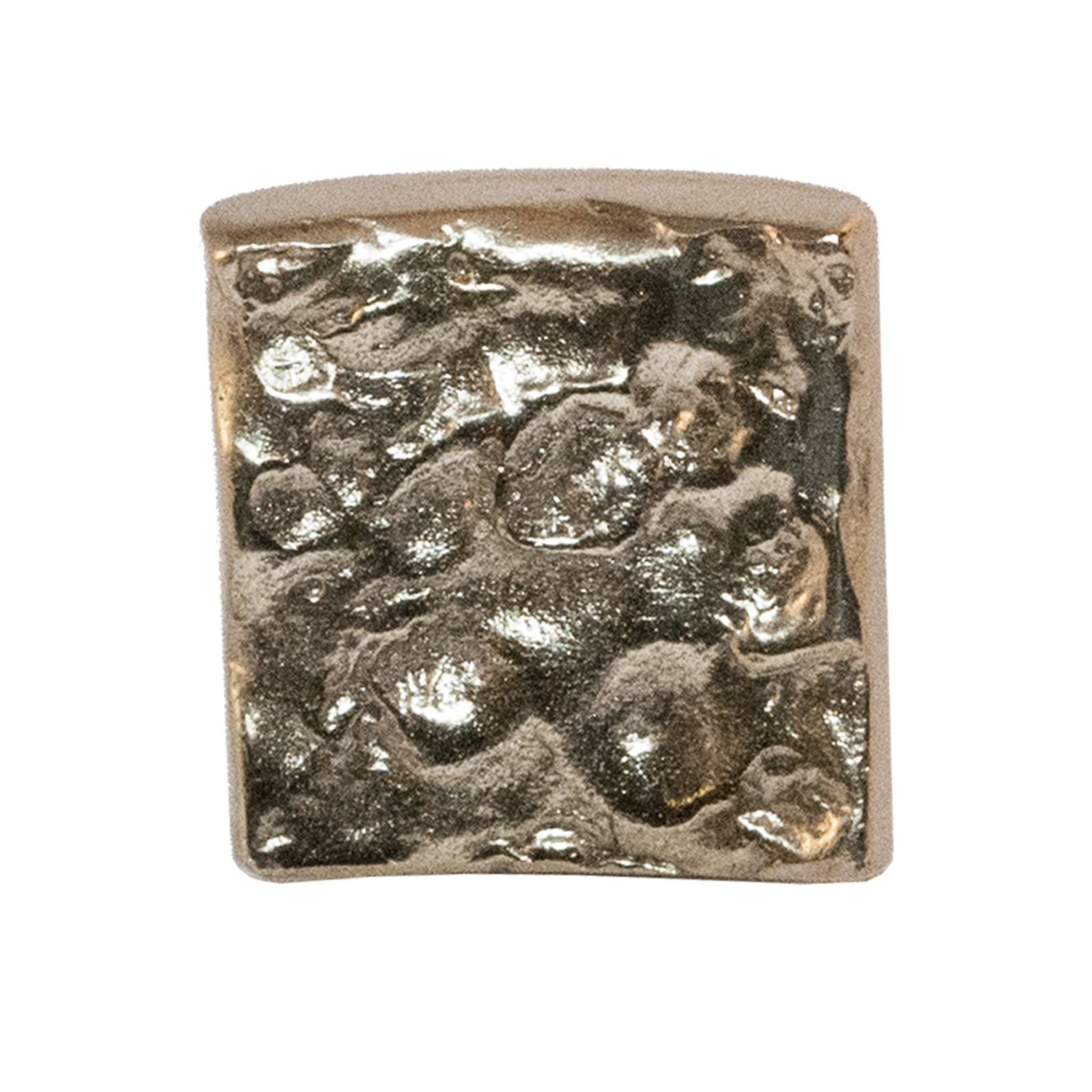 Contemporanea brass lava texture knob - ilbronzetto