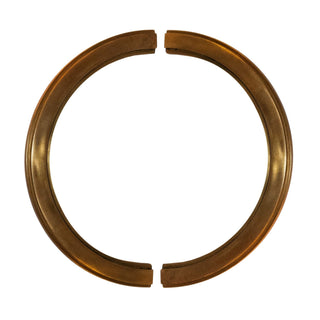 Contemporanea brass semicircular knob - ilbronzetto