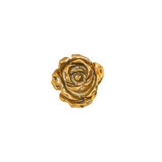 Flora brass rose knob - ilbronzetto