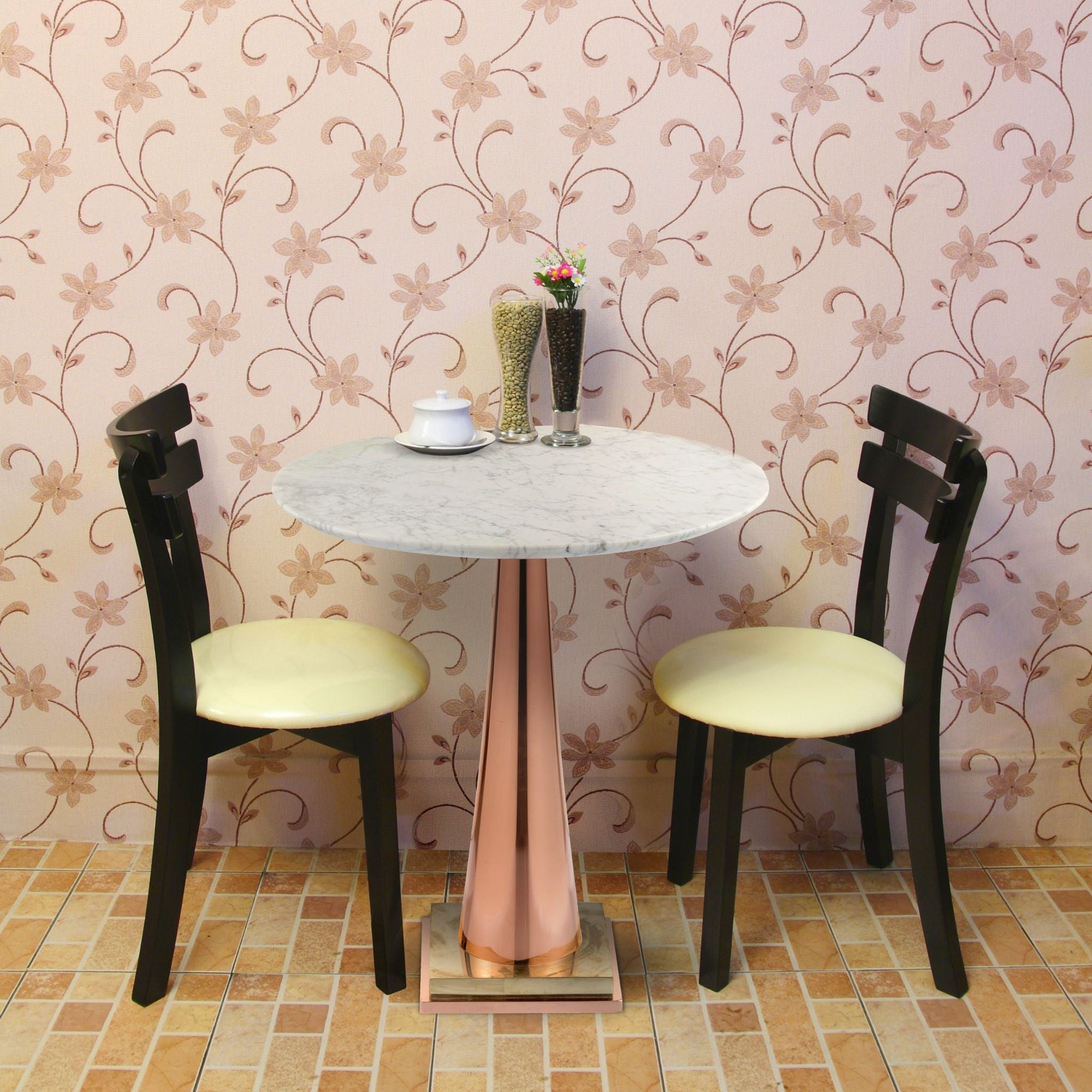 I conic round bistrot table – Bronzetto