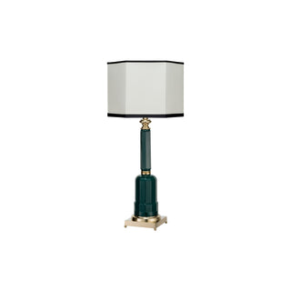 Jacaranda bluish green brass table Lamp - ilbronzetto