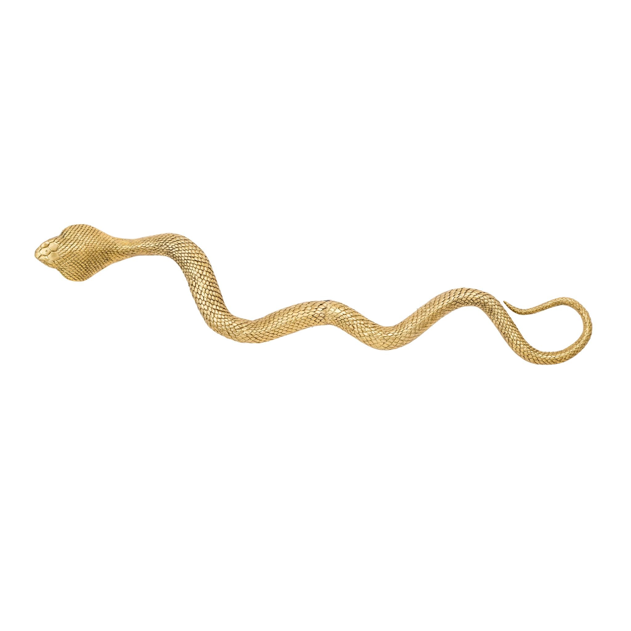 Jafar brass snake ornament - ilbronzetto