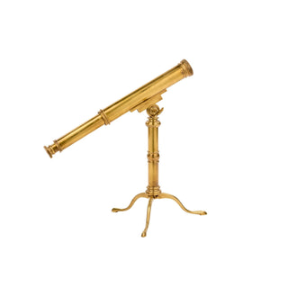 Merlino brass telescope ornament - ilbronzetto