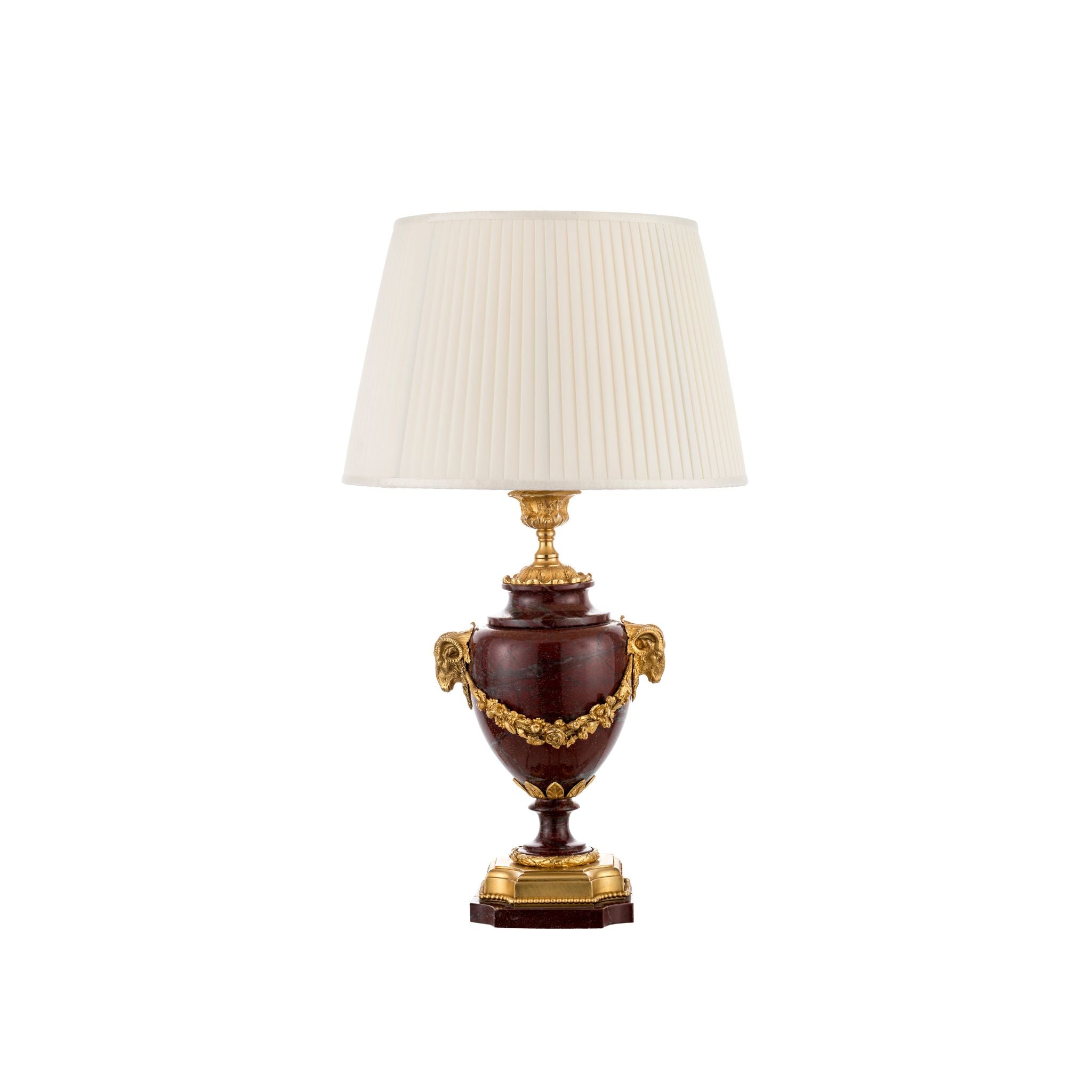Mytho brass aries heads table lamp - ilbronzetto