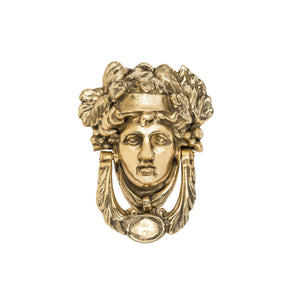 Mytho brass woman knocker - ilbronzetto