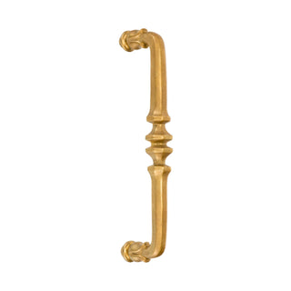 Novecento brass big handle with decor - ilbronzetto