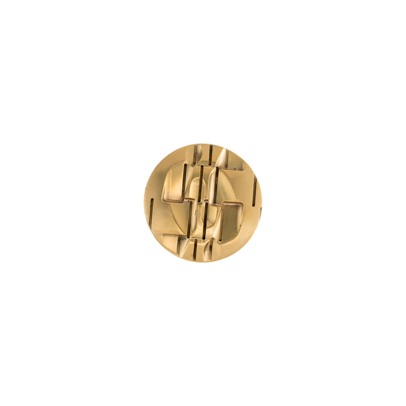 Novecento brass decorated round big handle - ilbronzetto