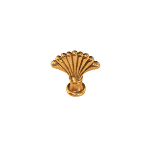 Novecento brass folding fan knob - ilbronzetto