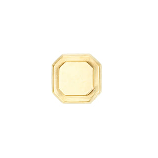 Novecento brass octagonal square knob - ilbronzetto