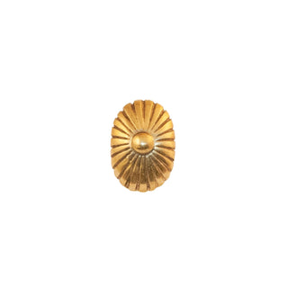 Novecento brass oval knob - ilbronzetto