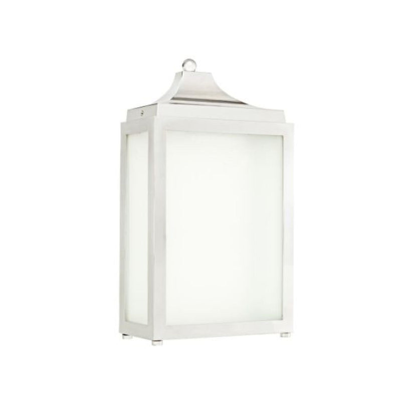 Novecento brass rectangular wall light lantern - ilbronzetto