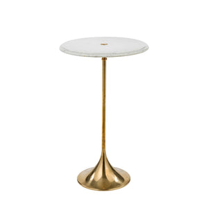Novecento brass round side table - ilbronzetto
