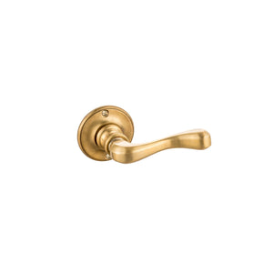 Novecento brass simple small door handle - ilbronzetto