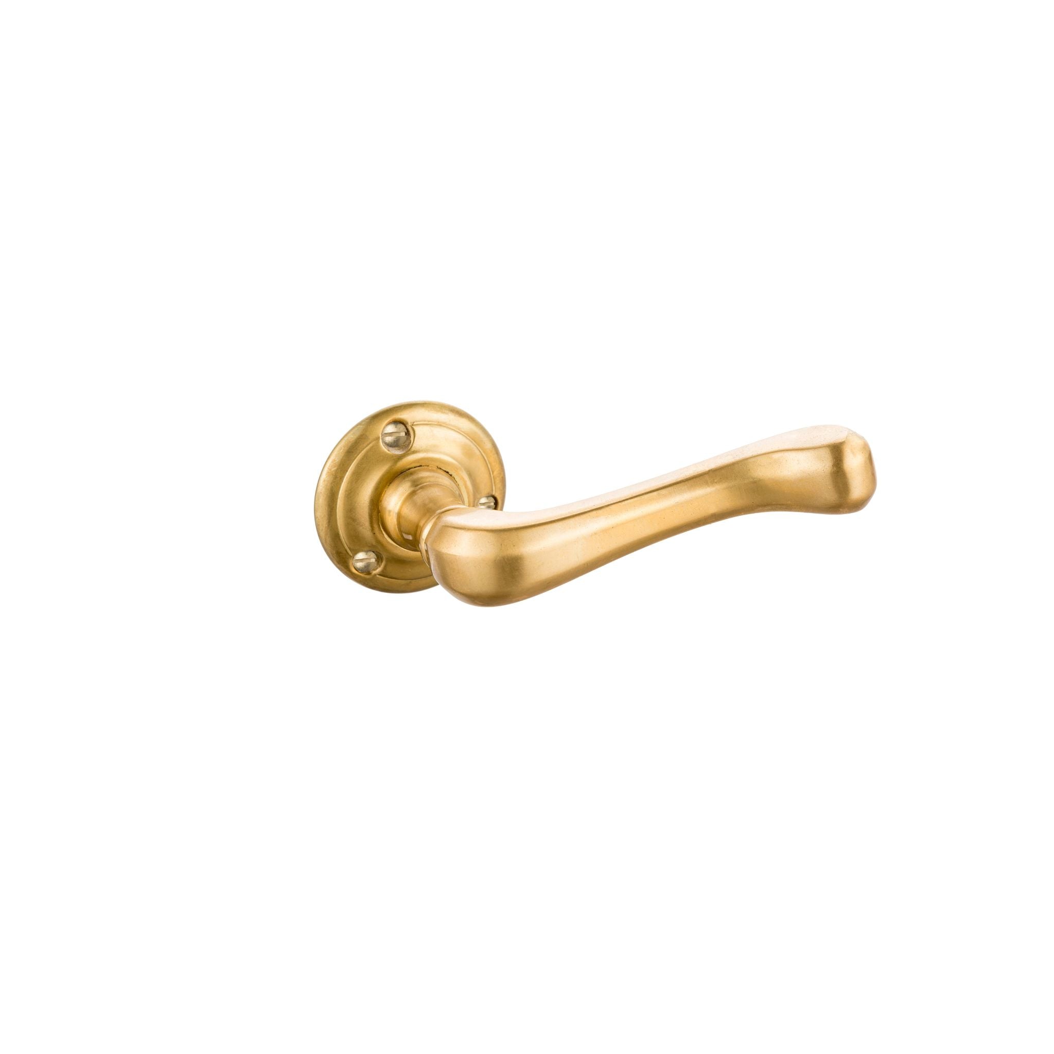 Novecento brass simple small door handle - ilbronzetto