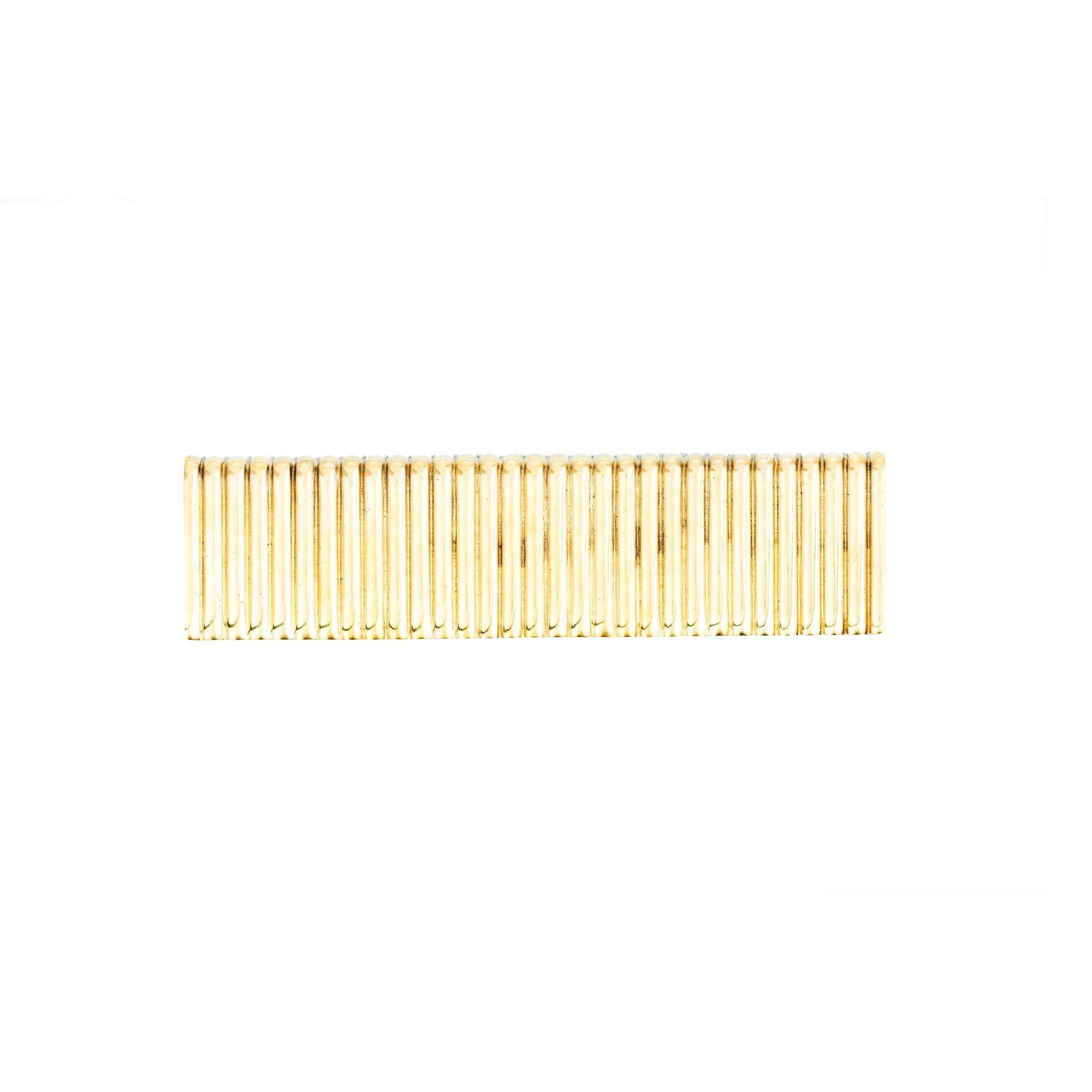 Novecento brass striped rectangular with big handle - ilbronzetto