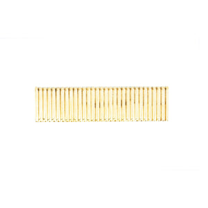 Novecento brass striped rectangular with big handle - ilbronzetto