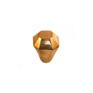Novecento diamond shaped brass knob - ilbronzetto