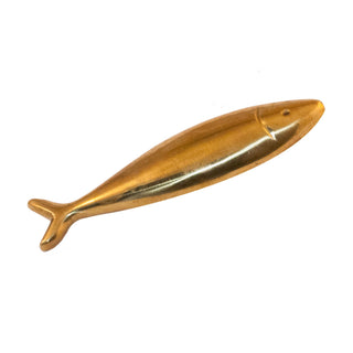 Ocean brass large fish knob - ilbronzetto