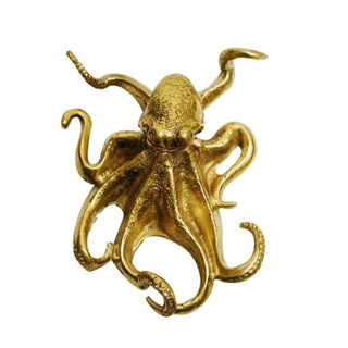Ocean brass large octopus knob - ilbronzetto