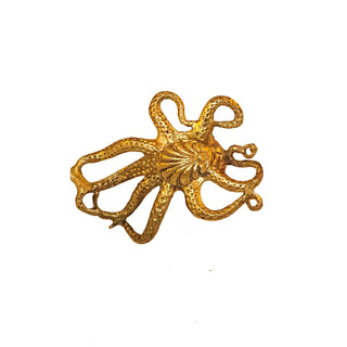 Ocean brass octopus tentacles knob - ilbronzetto