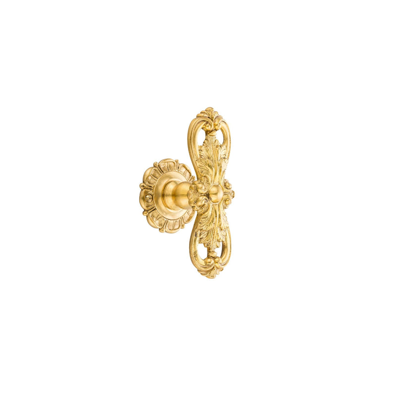 Orsay brass windows handles with leaves - ilbronzetto