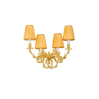 Palmira leaves sconce with four lights - ilbronzetto