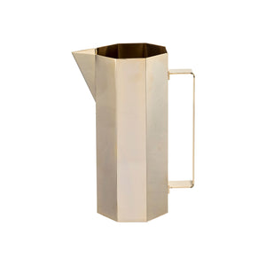 Potion exagonal brass jug - ilbronzetto