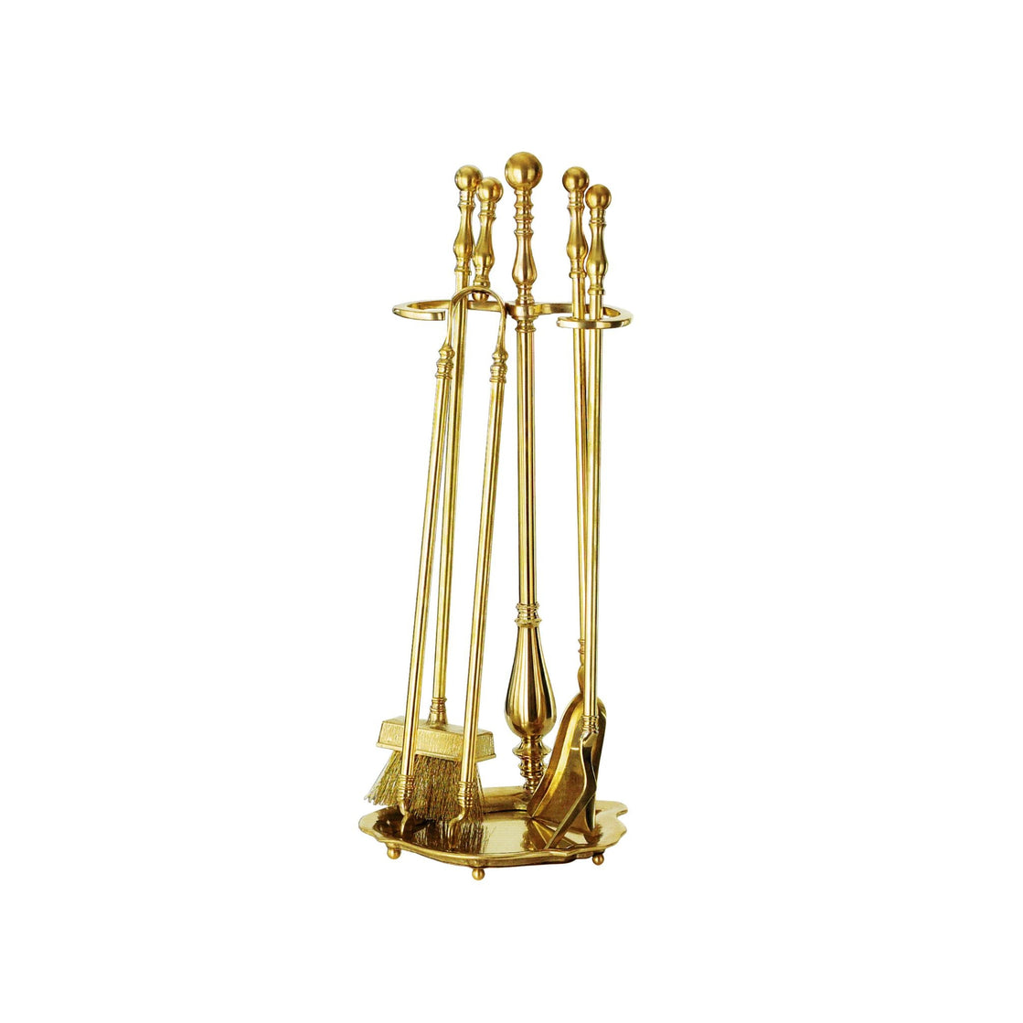Santa croce brass fireplace tool set – Bronzetto