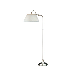 Studio brass adjustable floor lamp with round joint arm - ilbronzetto