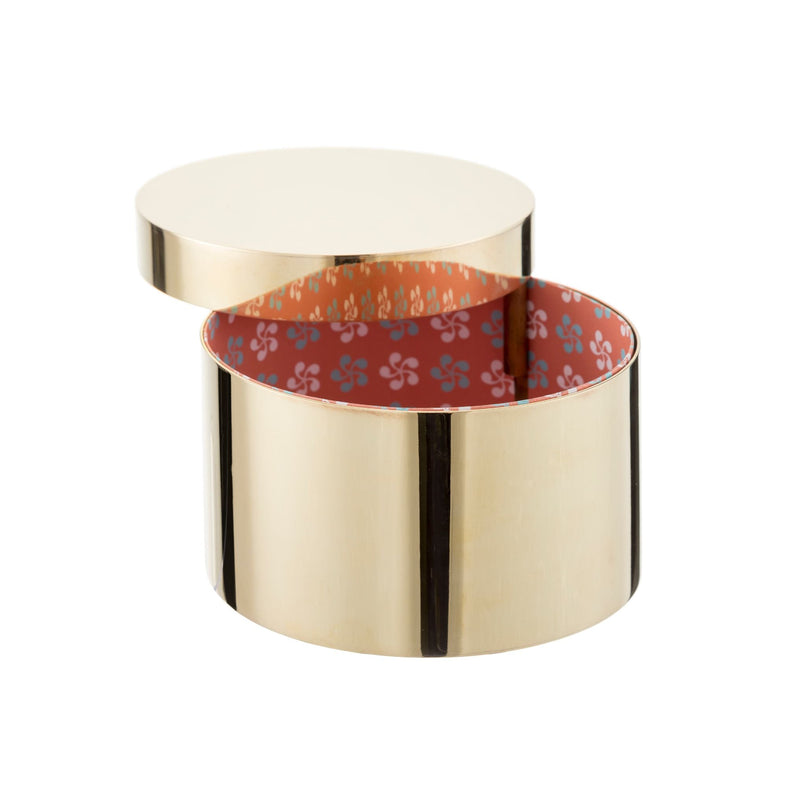 Treasure brass round box - ilbronzetto