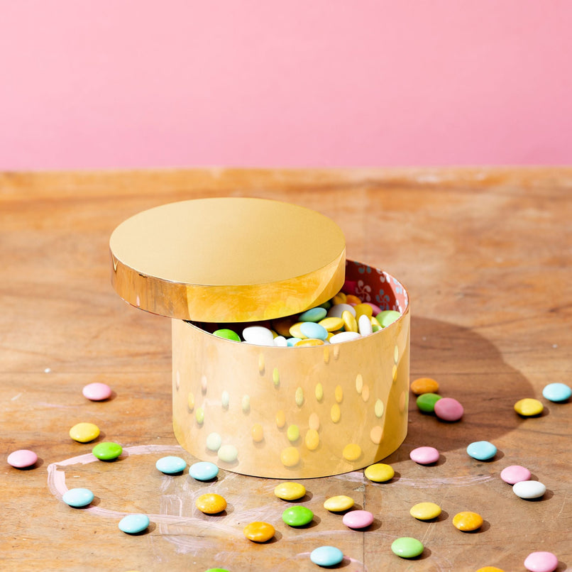 Treasure brass round box - ilbronzetto