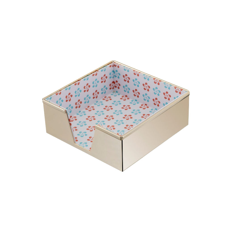 Treasure squared brass napkin holder - ilbronzetto