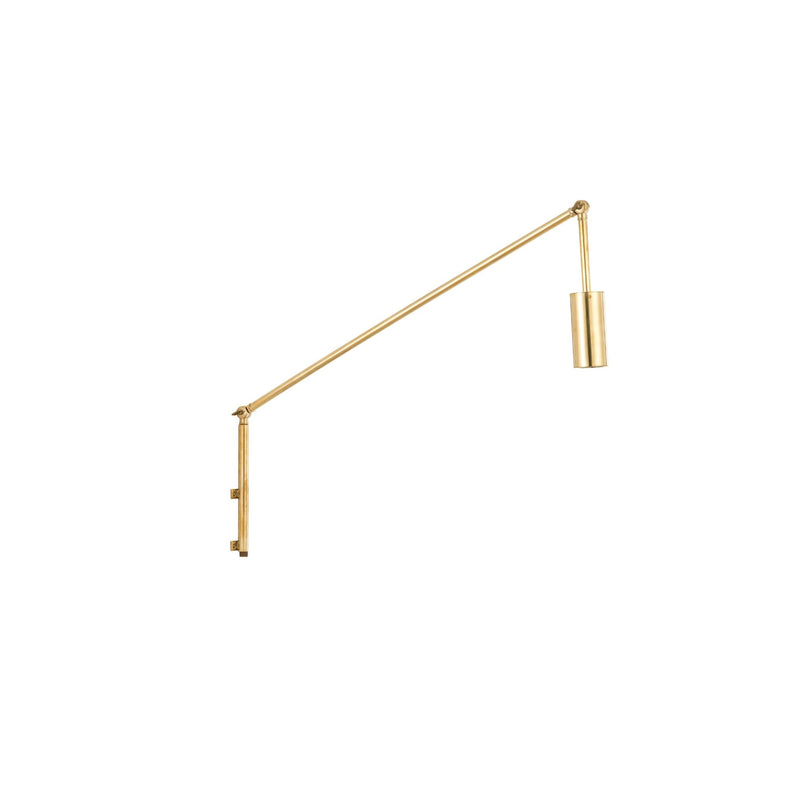 Urban brass tubolar spotlight with joints - ilbronzetto