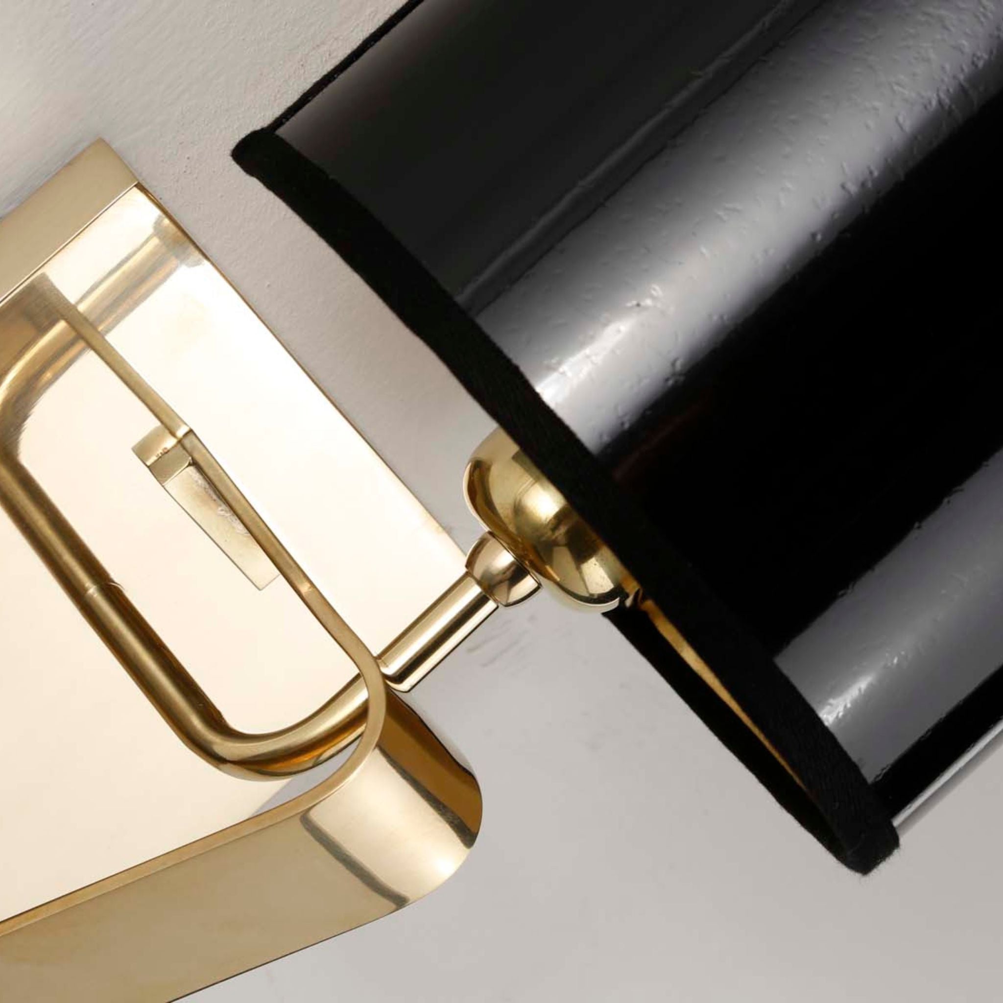 Urban brass wall light with pvc lampshade - ilbronzetto